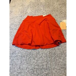 LogiLates Womens Small Orange Crossback Split Skirt Athletic Tennis Golf NWT